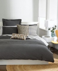 Bar III Garment Wash Gray Pleated KING Pillow Sham Bar III Garment Wash Gray Pleated KING Pillow Sham