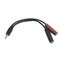 HOSA Stereo 3.5 mm Phone Male - Two Mono 1-Tip and 1-Ring 3.5MM Female - 6-Inch HOSA Stereo 3.5 mm Phone Male - Two Mono 1-Tip and 1-Ring 3.5MM Female - 6-Inch