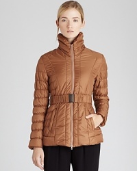 Look ultra-cool in the cold in this REISS quilted jacket, cinched at the waist for a figure-flattering effect and featuring a voluptuous stand collar.