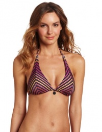 Calvin Klein Women's ckone Tubular Stripe Halter Swimsuit Top Calvin Klein Women's ckone Tubular Stripe Halter Swimsuit Top
