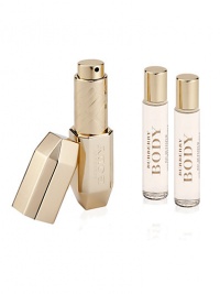 Introducing the limited-edition Burberry Body Eau de Parfum purse spray. Enjoy the original feminine and sensual floral woody fragrance presented in a jewel-like rose goldtone purse spray, featuring the signature Burberry check print. Made in Italy. Set includes: Three 0.5 oz. refills. Introducing the limited-edition Burberry Body Eau de Parfum purse spray. Enjoy the original feminine and sensual floral woody fragrance presented in a jewel-like rose goldtone purse spray, featuring the signature Burberry check print. Made in Italy. Set includes: Three 0.5 oz. refills.