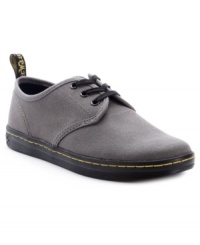 With all the quality and cushioning Dr. Martens is known for, the Soho sneakers are a cute canvas twist on the brand's signature style. With all the quality and cushioning Dr. Martens is known for, the Soho sneakers are a cute canvas twist on the brand's signature style.