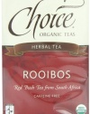 Choice Organic Rooibos, Red Bush Tea, Caffine Free, 16-Count Box (Pack of 6)