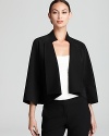 Geometric tailoring and clean lines craft a striking T Tahari jacket for a 9-to-5 style infused with real modern edge.