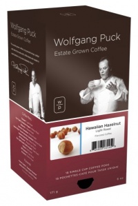 Wolfgang Puck Coffee, Hawaiian Hazelnut Flavored, 18-Count Pods (Pack of 3) Wolfgang Puck Coffee, Hawaiian Hazelnut Flavored, 18-Count Pods (Pack of 3)