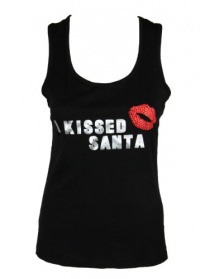 INC International Concepts Petite Black I Kissed Santa Tank Top PM INC International Concepts Petite Black I Kissed Santa Tank Top PM