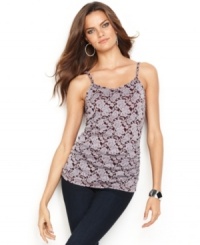 What do you get when you combine lace with a comfy stretch camisole? INC's amazing tank, wearable as a layering piece or on its own. (Clearance)