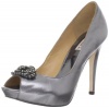 Badgley Mischka Women's Goodie III Peep-Toe Pump