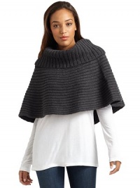 THE LOOKCape-inspired designAllover ribbed knit constructionCowlneckTHE FITAbout 16 from shoulder to hemTHE MATERIALExtrafine woolCARE & ORIGINDry cleanImportedModel shown is 5'9 (175cm). THE LOOKCape-inspired designAllover ribbed knit constructionCowlneckTHE FITAbout 16 from shoulder to hemTHE MATERIALExtrafine woolCARE & ORIGINDry cleanImportedModel shown is 5'9 (175cm).