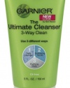 Garnier The Ultimate Cleanser 3 Way Clean, 5 Fluid Ounce