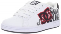 DC Kids Character Skate Shoe (Little Kid/Big Kid),White/Graffiti Print,5 M US Big Kid