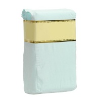 Queen Size - Light Blue Solid Bed Skirt / Dust Ruffle - 14 Inch Drop, 2 Inverted Pleated Corners - Available in Many Colors And Sizes