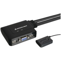 IOGEAR 2-Port USB KVM Switch with Cables and Remote GCS22U (Black) IOGEAR 2-Port USB KVM Switch with Cables and Remote GCS22U (Black)