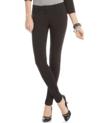 Work it, in XOXO's skinny, flat-front pants. Cute with everything from blazers to tunic sweaters! Work it, in XOXO's skinny, flat-front pants. Cute with everything from blazers to tunic sweaters!