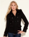 GUESS Rozi Coat, JET BLACK (SMALL)