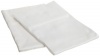Egyptian Cotton 300 Thread Count King Pillowcase Set Solid, White