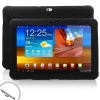 Sleek Impact-Resistant Silicone Skin Case with Stylus for Original Wi-Fi Samsung GALAXY Tab 10.1 , P7100