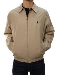 Polo Ralph Lauren Men's BI-Swing Windbreaker Full Zip Jacket Beige Polo Ralph Lauren Men's BI-Swing Windbreaker Full Zip Jacket Beige