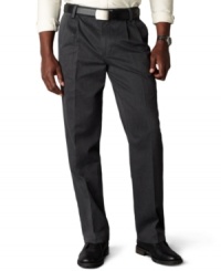 If you loved the popular Original Khaki, this Classic Fit is your new update! Comfortable and easy-to-pair with all your favorites, these pleated Dockers khakis are everyday essential pants. If you loved the popular Original Khaki, this Classic Fit is your new update! Comfortable and easy-to-pair with all your favorites, these pleated Dockers khakis are everyday essential pants.