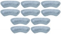 Pedag Stop Padded Leather Heel Grips, Gray, Five Pair