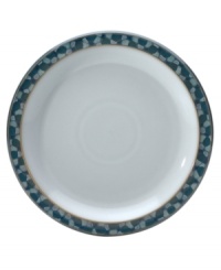 With an ocean-inspired pattern glazed in cool blues and fresh white, the Azure Shell salad plates bring seaside allure to the casual table. From Denby's collection of dinnerware, the dishes are incredibly durable stoneware for oven to table use. With an ocean-inspired pattern glazed in cool blues and fresh white, the Azure Shell salad plates bring seaside allure to the casual table. From Denby's collection of dinnerware, the dishes are incredibly durable stoneware for oven to table use.