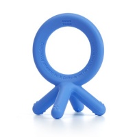 Comotomo Silicone Baby Teether, Blue Comotomo Silicone Baby Teether, Blue