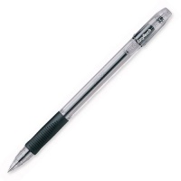 Pilot EasyTouch Stick Ballpoint Pen, Fine Point, Clear Barrel, Black Ink  12-Count (32001)