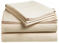 Pinzon Hemstitch 400-Thread-Count Egyptian Cotton Sateen Full Sheet Set, Maize Pinzon Hemstitch 400-Thread-Count Egyptian Cotton Sateen Full Sheet Set, Maize