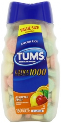 Tums Antacid/Calcium Supplement Tablets, Ultra 1000, Assorted Fruit, Value Size 160-Count (Pack of 2) Tums Antacid/Calcium Supplement Tablets, Ultra 1000, Assorted Fruit, Value Size 160-Count (Pack of 2)
