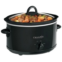 Crock-Pot SCV400B 4-Quart Oval Manual Slow Cooker, Black Crock-Pot SCV400B 4-Quart Oval Manual Slow Cooker, Black