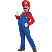 Child Boy's Deluxe Mario Brothers Costume Medium 8-10 Child Boy's Deluxe Mario Brothers Costume Medium 8-10