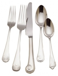 Reed & Barton Sea Shells 18/10 Stainless Steel 5-Piece Place Setting, Service for 1 Reed & Barton Sea Shells 18/10 Stainless Steel 5-Piece Place Setting, Service for 1