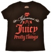 JUICY COUTURE Little Girls Pretty Things Bling Shirt Black-Medium