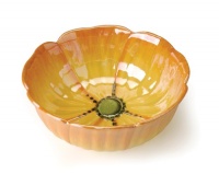 Clay Art Flower Market Pansy Serving Bowl Clay Art Flower Market Pansy Serving Bowl