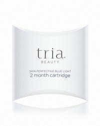 Almost out of minutes on your TRIA Treatment Cartridge? Don't be caught without TRIA's professional-strength blue light treatment to keep you in charge of your beauty routine and your complexion clear of breakouts. The 2-month Cartridge activates your TRIA Skin Perfecting Blue Light device allowing it to deliver professional levels of blue light deep into your skin, to give you a clear, smooth, radiantly healthy complexion. It contains a preset number of treatment minutes. When your cartridge runs out of minutes, the display will signal that it's time for a new cartridge.The 2-month Cartridge lasts approximately 60 days when using a 5-minute daily dose of blue light. Order an additional 60-day supply today. Almost out of minutes on your TRIA Treatment Cartridge? Don't be caught without TRIA's professional-strength blue light treatment to keep you in charge of your beauty routine and your complexion clear of breakouts. The 2-month Cartridge activates your TRIA Skin Perfecting Blue Light device allowing it to deliver professional levels of blue light deep into your skin, to give you a clear, smooth, radiantly healthy complexion. It contains a preset number of treatment minutes. When your cartridge runs out of minutes, the display will signal that it's time for a new cartridge.The 2-month Cartridge lasts approximately 60 days when using a 5-minute daily dose of blue light. Order an additional 60-day supply today.