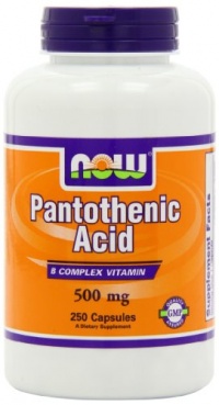 NOW Foods Pantothenic Acid 500mg, 250 Capsules NOW Foods Pantothenic Acid 500mg, 250 Capsules