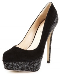 If gorgeous is what you're looking for, then this is the shoe for you. Boutique 9's Kya platform pumps feature a towering covered heel that will leave your heads and shoulders above the crowd. If gorgeous is what you're looking for, then this is the shoe for you. Boutique 9's Kya platform pumps feature a towering covered heel that will leave your heads and shoulders above the crowd.