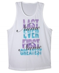Get your streetwise style on lock with this graphic tank from Hybrid. (Clearance) Get your streetwise style on lock with this graphic tank from Hybrid. (Clearance)