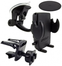Arkon SM410 Universal Windshield with Dashboard and Vent Mount for Smartphones and PDAs - Mount - Bulk Packaging - Black Arkon SM410 Universal Windshield with Dashboard and Vent Mount for Smartphones and PDAs - Mount - Bulk Packaging - Black