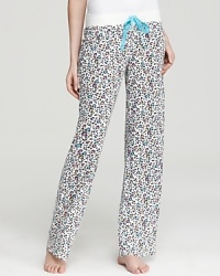 A colorful rainbow of leopard print decorates this comfy pajama pants from PJ Salvage.