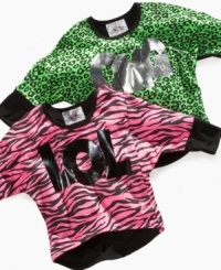 She and her friends will love the animal prints and fun graphics on these tees from Beautees. She and her friends will love the animal prints and fun graphics on these tees from Beautees.