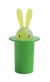 A di Alessi Magic Bunny Toothpick Holder, Green A di Alessi Magic Bunny Toothpick Holder, Green