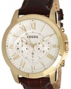 Fossil FS4767 Grant Brown Leather Strap Watch