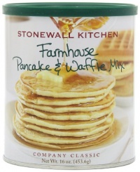 Stonewall Kitchen Small Farmhouse Pancake & Waffle Mix, 16 Ounce Can (Pack of 4)