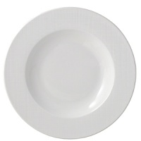 An ideal service for contemporary interiors, the simplicity of the finish resembles the weave of a natural fabric. The basis for Everyday Elegance, this versatile porcelain service offers the ability to go from day to evening with the substitution of a mug to tea cup/saucer and coupe soup to rim soup. An ideal service for contemporary interiors, the simplicity of the finish resembles the weave of a natural fabric. The basis for Everyday Elegance, this versatile porcelain service offers the ability to go from day to evening with the substitution of a mug to tea cup/saucer and coupe soup to rim soup.