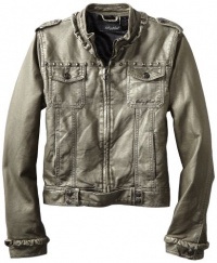 Baby Phat - Kids Girls 7-16 Ruffle Biker Jacket, Silver, Medium Baby Phat - Kids Girls 7-16 Ruffle Biker Jacket, Silver, Medium