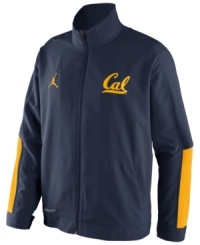 Get fired up! Keep the support of your favorite NCAA basketball team alive with this California Golden Bears jacket from Nike. Get fired up! Keep the support of your favorite NCAA basketball team alive with this California Golden Bears jacket from Nike.