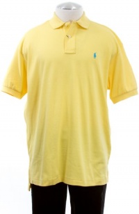 Polo By Ralph Lauren Yellow Cotton Interlock Classic Fit Short Sleeve Polo Shirt Large Polo By Ralph Lauren Yellow Cotton Interlock Classic Fit Short Sleeve Polo Shirt Large