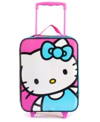 Packing for trips just got extra adorable with this kids bright Hello Kitty rolling suitcase by FAB. Packing for trips just got extra adorable with this kids bright Hello Kitty rolling suitcase by FAB.