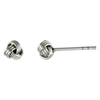 Tiny Sterling Silver Knot Stud Earrings 3/16 inch Tiny Sterling Silver Knot Stud Earrings 3/16 inch